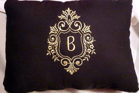 Monogrammed Pillow - Personalized pillow - Wedding Gift - personalized wedding gift - Julie Butler Creations