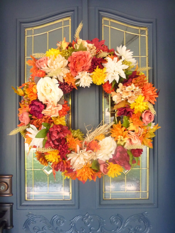 Fall Wreaths and floral arrangements