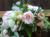 Peony Wreath, Spring Wreaths, Pink and Green wreath