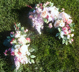 Tropical Wedding Arch Flowers, Destination Wedding Decorations