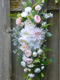 Blush Pink and white Wedding Flowers, Wedding Arch Decorations