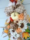 Fall door decorations, Thanksgiving Door Swags, Autumn Wreaths