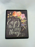 Wood chalkboard sign, Enjoy the Little Things sign