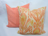 Coral Chenille pillow cover