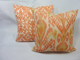 Coral Ikat pillow cover