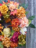 Fall floral wreath, Autumn wreaths
