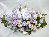 Cemetery flowers, Lavender Peonies and Roses
