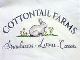Spring Bunny Pillow, Embroidered pillow cover, Farmhouse pillows
