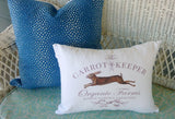 Carrot Keeper Pillow cover, pillows with rabbits