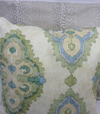 Ikat pillow cover in Magnolia Home Queen Bay
