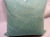 Aqua Chenille pillow cover, Aqua pillows, beach house decor