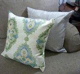 Ikat pillow cover in Magnolia Home Queen Bay