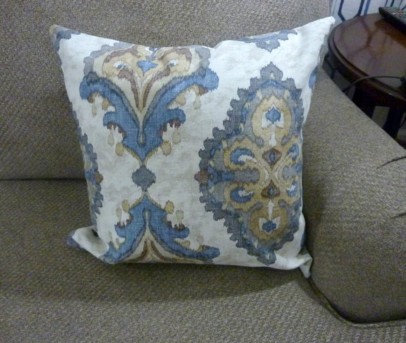 Ikat pillow cover in Magnolia Home Harbor