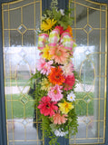 Gerbera Daisy Door swag, Front door wreath