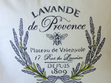 Paris Lavender pillow cover, Embroidered French themed pillow cover