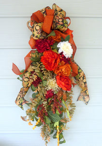 Fall door swag, Door Swags for Fall