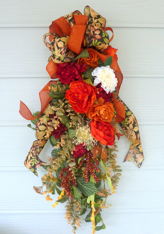 Fall door swag, Door Swags for Fall