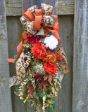 Fall door swag, Door Swags for Fall