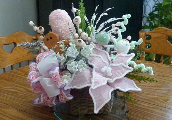 Pastel Candy centerpiece, Christmas candy centerpiece