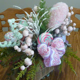 Pastel Candy centerpiece, Christmas candy centerpiece