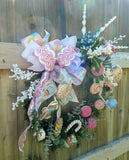 Sweet Treats Christmas wreath, Pastel Christmas Decorations