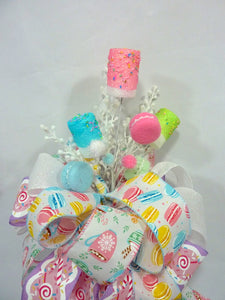 Pastel Candy tree topper, ribbon tree topper