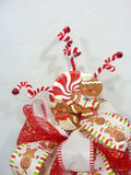 Gingerbread tree topper, ribbon tree topper