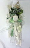 Sage Green tree topper, bow Christmas tree topper