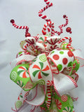 Red and Green Candy Tree Topper