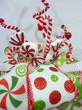 Red and Green Candy Tree Topper