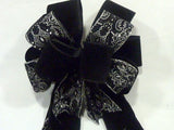 Black Velvet Christmas bow, wreath bow, bow tree topper