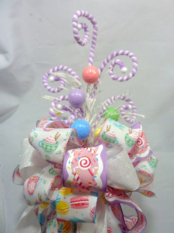 Pastel tree topper, ribbon tree topper