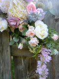 Pastel Wedding Flowers , Wedding Arbor Flowers