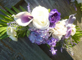 Wedding Arch Flowers, Lavender, Purple and white Wedding swag