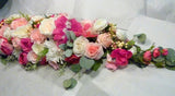 Wedding table centerpiece, floral arrangement, Head Table centerpiece