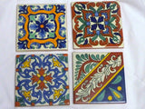 Hand painted Talavera tile Coasters, Mexican tile Coasters