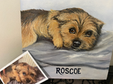 Pet Portrait, oil painting of your pet, dog painting