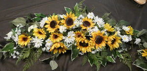 Sunflower Wedding Arch and Tiebacks, Wedding Flowers, Wedding Ar - Julie Butler Creations