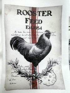 Rooster Flour Sack Towel - Kitchen towel - Hostess Gift - dish towel - Julie Butler Creations