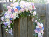 Pastel Wedding Flowers , Wedding Arbor Flowers