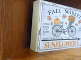 Fall wood signs, Wood signs and shelf sitter. wood wall art, Farmhouse decor, Fall Sunflower sign