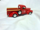 Farmhouse Truck, 8 inch Red Diecast truck, Vintage 1940 Ford Truck