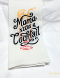 Embroidered Flour Sack Towel - Gift for Mom - Tea Towel - embroidered Towels - Julie Butler Creations