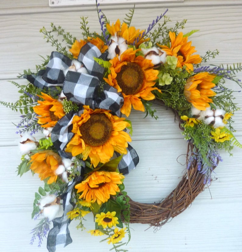 Summer Door Wreath - Summer Door Wreaths - on sale Spring Wreaths for Front Door - Spring Wreath - Summer Wreaths - Spring Wreath for Front Door