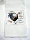 Rooster Flour Sack Towel - Kitchen towel - Hostess Gift - 100% cotton - Julie Butler Creations