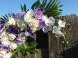 Wedding Arch Flowers, Lavender, Purple and white Wedding swag