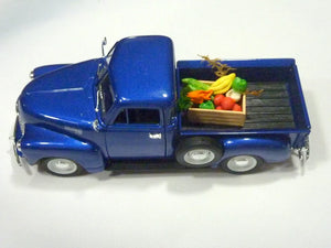 Blue Farmhouse Truck, Diecast truck decor, 1953 Chevy Truck
