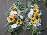 Sunflower Wedding Arch and Tiebacks, Wedding Flowers, Wedding Ar - Julie Butler Creations