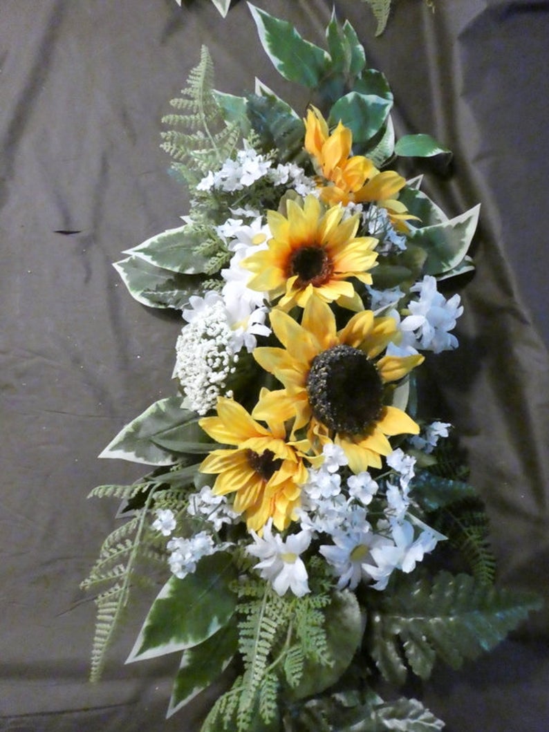 Sunflower Wedding Arch and Tiebacks, Wedding Flowers – Julie Butler  Creations