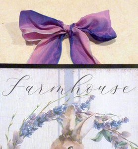 Farmhouse Lavender Garden sign, Bunny sign, wood wall art, Farmhouse decor